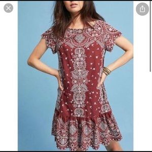 Anthropologie Feather Bone Ynez Tunic Dress - Size Large